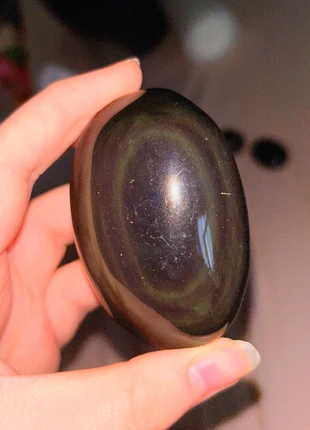 🖤 rainbow obsidian palmstone, brand: Crystal, condition: Good, £4.00, £4.90 includes Buyer Protection