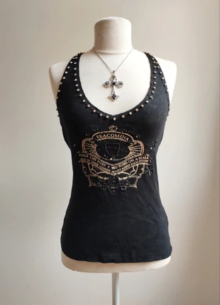 Top vintage strass y2k 2000's, brand: y2k, condition: Very good, size: M / 38 / 10, €25.00, €26.95 includes Buyer Protection