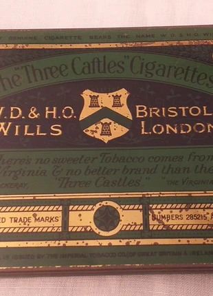 Boite ancienne métal, marca: The three castles cigarettes, estado: Muito bom, €13.00, €14.35 inclui Proteção do Comprador