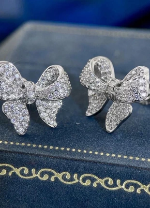 Boucles d’oreilles noeuds papillons en argent 925, marque: Argent, état: Neuf avec étiquette, 18,00 €, 19,60 € Protection acheteurs incluse