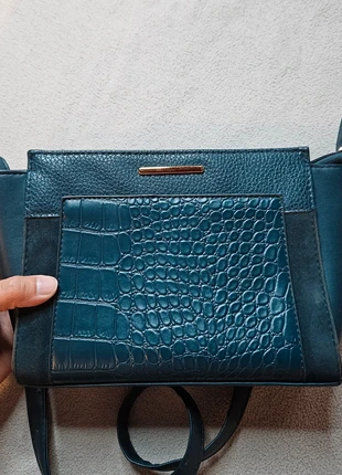 Sac à Main Primark Bleu Pétrole - Bandoulière - Style Peau de serpent, marque: Primark, état: Très bon état, 5,00 €, 5,95 € Protection acheteurs (Pro) incluse