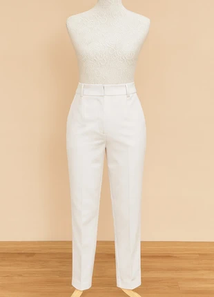 🤍 Kiabi – Pantalon de Costume Blanc 🤍, marque: Kiabi, état: Très bon état, taille: L / 40 / 12, 6,90 €, 7,95 € Protection acheteurs incluse