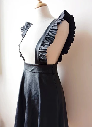Robe à bretelles similicuir noir S Whimsigoth Steampunk, condizioni: Ottime, taglia: S / IT 40 / EU 36, €15.00, €16.45 include la Protezione acquisti Pro
