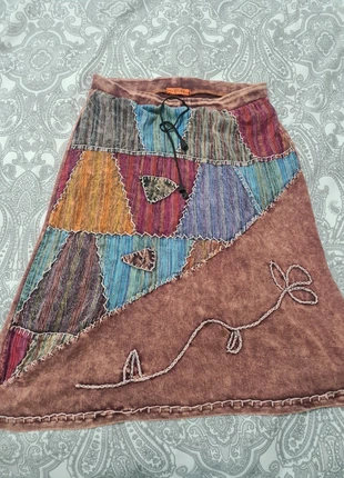 Falda hippie vintage ibicenca, marque: Keflash, état: Neuf sans étiquette, taille: S / 36 / 8, 9,00 €, 10,15 € Protection acheteurs incluse