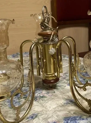 💡 Lámpara de techo vintage de 5 luces, marca: Local, estado: Muy bueno, 25,00 €, 26,25 € Protección al comprador incluida