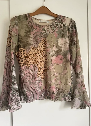 leopard paisley top, brand: Cache Cache, condition: Very good, size: L / UK 16-18, £13.00, £14.35 includes Buyer Protection