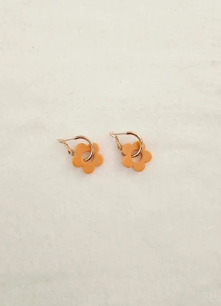 Magnifique boucles d'oreilles fleur moutarde, estado: Muy bueno, 5,00 €, 5,95 € Protección al comprador Pro incluida