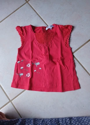Tee-shirt fille, marke: Kitchoun, zustand: Gut, größe: 6-9 Monate / 68, 1,00 €, 1,75 € inklusive Vinted-Käuferschutz