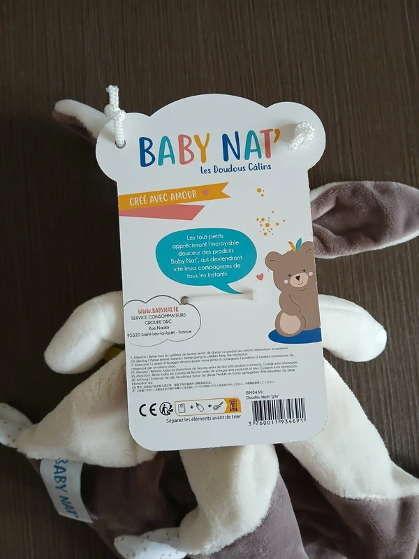 Doudou bébé baby nat 0 mois naissance - photo numéro 4