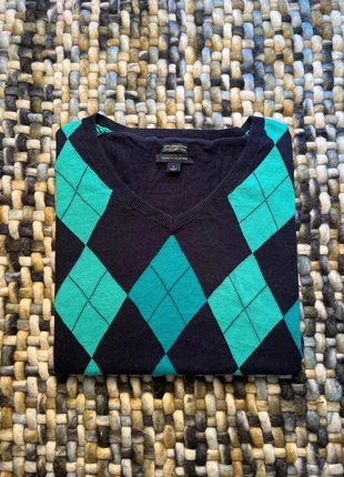 Pull tommy Hilfiger taille M femme à carreau bleu marine et vert TH, marke: Tommy Hilfiger, zustand: Sehr gut, größe: M / 38 / 10, 8,50 €, 9,63 € inklusive Vinted-Käuferschutz