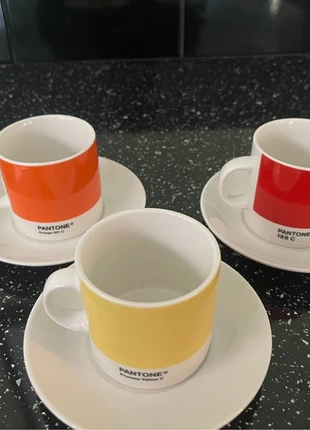 Pantone espresso mug and saucer set of 3, brand: Pantone, condition: Good, £17.50, £19.08 includes Buyer Protection
