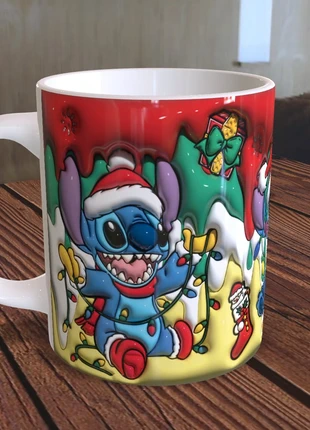 Christmas Stitch Mug – Cute Cartoon Holiday Cup, merk: Mug, staat: Nieuw zonder prijskaartje, € 8,50, € 9,63 inclusief Kopersbescherming