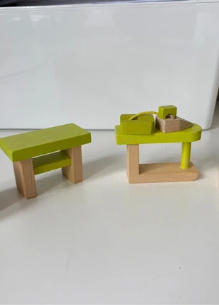 Houten meubeltjes voor poppenhuis (badkamer), état: Bon état, taille: Taille unique, 3,50 €, 4,38 € Protection acheteurs incluse