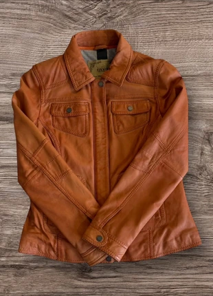 Veste en cuir oakwood orange taille S, marque: OAKWOOD, état: Neuf sans étiquette, taille: S / 36 / 8, 95,00 €, 100,45 € Protection acheteurs incluse