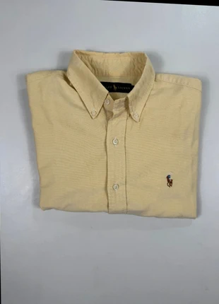 Camicia Ralph Lauren S Gialla Button-Down | 100% Cotone Giallo Limone (028), marque: Ralph Lauren, état: Très bon état, taille: S, 24,90 €, 26,85 € Protection acheteurs incluse