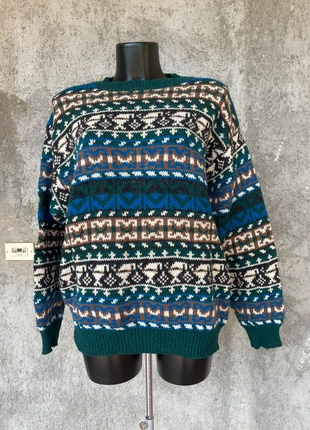maglione vintage benetton in pura lana shetland – made in italy, tg 52 (veste l/xl), marca: Woolmark, estado: Muy bueno, tamaño: L, 28,00 €, 30,10 € Protección al comprador incluida