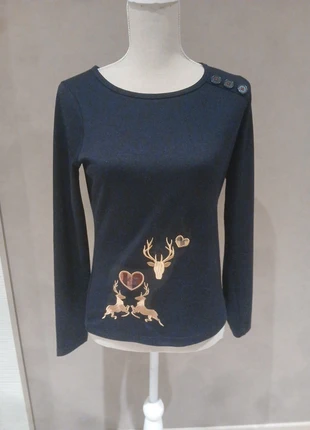 Pull sweat Noël rennes marine t. S Missing Johnny, brand: missing JOHNNY, condizioni: Ottime, taglia: S / IT 40 / EU 36, €8.50, €9.63 include la Protezione acquisti Pro