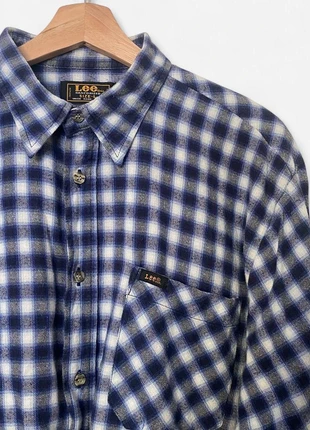 Vintage 90s Lee button-up flannel checked shirt, brand: Lee, condition: Very good, size: L, £16.00, £17.50 includes Buyer Protection