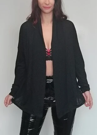 Gilet ouvert cardigan dos dentelle, pailleté Kaporal TU, marca: Kaporal, estado: Muito bom, tamanho: Tamanho único, €11.90, €13.20 inclui Proteção do Comprador Pro