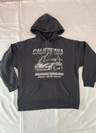 Sweat capuche gris vintage California voiture, brand: Hollister, condition: Very good, size: S / 36 / 8, €20.00, €21.70 includes Buyer Protection