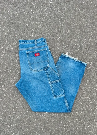 Pantalon dickies single knee workwear baggy bleu vintage - Taille 38x32, marca: Dickies, estado: Muito bom, tamanho: PT 48 | W38, €25.00, €26.95 inclui Proteção do Comprador Pro