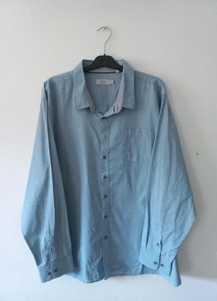 Chemise à manches longues bleue Williams & Brown taille 3XL pour homme, marque: Williams & Brown, état: Très bon état, taille: XXXL, 5,00 €, 5,95 € Protection acheteurs incluse