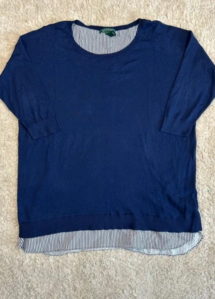 Haut manche 3/4 bleu marine à volant marinière Lauren Ralph Lauren | Coton | XL, marque: Ralph Lauren, état: Très bon état, taille: XL / 42 / 14, 20,00 €, 21,70 € Protection acheteurs (Pro) incluse