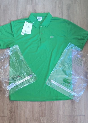 Lacoste Polo Verde Básico, marca: Lacoste, estado: Muito bom, tamanho: M, €22.99, €24.84 inclui Proteção do Comprador