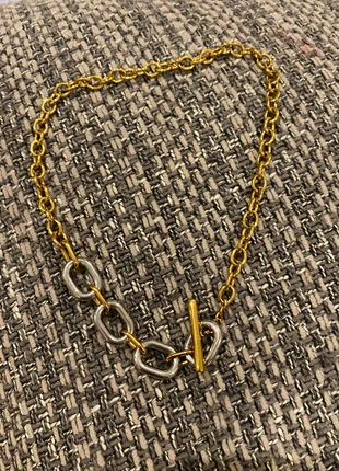 Mixed metal chain necklace, condition: New without tags, £9.00, £10.15 includes Buyer Protection