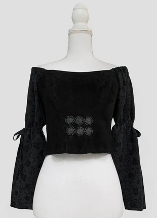 🖤 Adorable bustier trachten en cuir boutonné au dos Witchcore - Goth, Vintage 🖤, merk: Vintage, staat: Heel goed, maat: M / 38 / 10, € 69,00, € 73,15 inclusief Kopersbescherming Pro