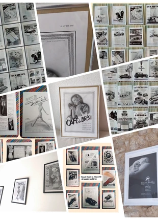 Vielles pages de pub noir et blanc 1920/30, marque: L'illustration, état: Bon état, 8,00 €, 9,10 € Protection acheteurs incluse