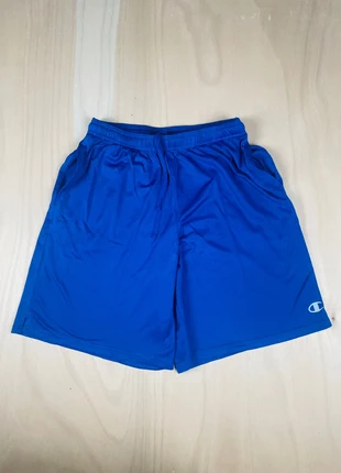 Short de sport Champion performance bleu logo brodé taille L, brand: Champion, condition: Very good, size: L, €5.50, €6.48 includes Buyer Protection Pro