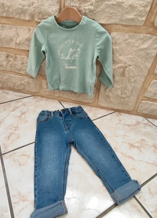 Ensemble jeans+haut, marca: Orchestra, estado: Muito bom, tamanho: 18-24 meses / 86 cm, €3.90, €4.80 inclui Proteção do Comprador