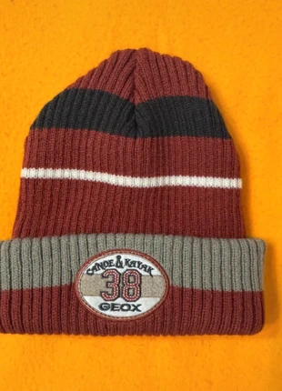 Cappello vintage da uomo, tg unica, Beanie Geox, a strisce, sportivo, 100% acrilico, merk: Vintage Dressing, staat: Heel goed, maat: Universele maat, € 7,99, € 9,09 inclusief Kopersbescherming