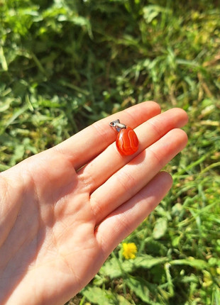 Pendentif Cornaline, marque: Pierre, état: Très bon état, 6,00 €, 7,00 € Protection acheteurs incluse