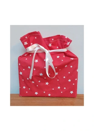 🎀 Petit  Pochon / Sac à cadeau 18 x 20 cm 🎁,  Neuf en tissu, fabrication artisanale🪡🧵, marque: Noël, état: Neuf sans étiquette, 2,00 €, 2,80 € Protection acheteurs incluse
