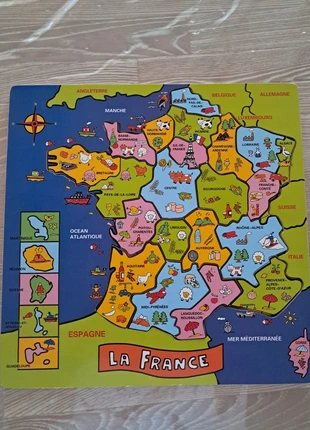 Puzzle La France, estado: Muy bueno, tamaño: Talla única, 2,00 €, 2,80 € Protección al comprador incluida