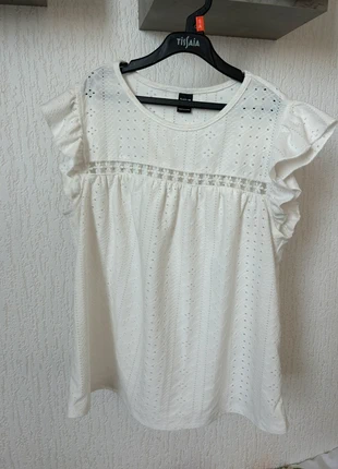 top type blouse blanc, marke: Shein, zustand: Neu, größe: XS / 34 / 6, 5,00 €, 5,95 € inklusive Vinted-Käuferschutz