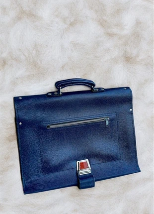 Porte documents bleu marine 100%cuir, brand: Maroquinerie, condition: Very good, €29.00, €31.15 includes Buyer Protection