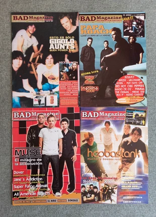 Lote de 4 revistas Bad Magazine (Muse, Papa Roach, Gigolo Aunts, Hoobastank), marca: Bad Magazine, estado: Muy bueno, 12,00 €, 13,30 € Protección al comprador incluida