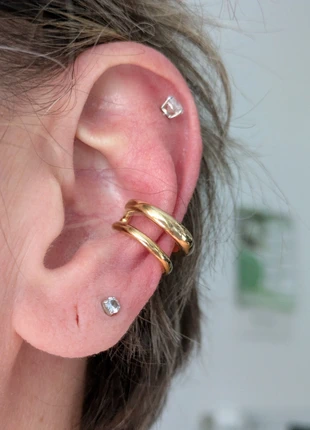 Bague d'oreille earcuff en acier inoxydable, brand: Tendance, condition: Very good, €10.00, €11.20 includes Buyer Protection