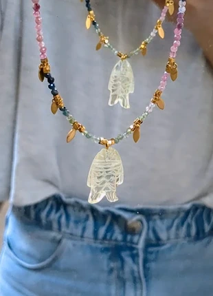 Collier Gypsy Poisson Quartz Jaune, zustand: Sehr gut, 65,00 €, 68,95 € beinhaltet Vinted-Käuferschutz Pro