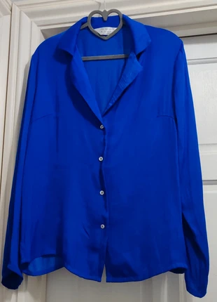 Blue Oversized Shirt, brand: Primark, condition: Good, size: S / UK 8-10, £1.00, £1.75 includes Buyer Protection