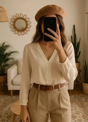 Magnifique blouse 100% soie blanc crème Gérard Darel taille 38, merk: Gerard Darel, staat: Heel goed, maat: M / 38 / 10, € 40,00, € 42,70 inclusief Kopersbescherming
