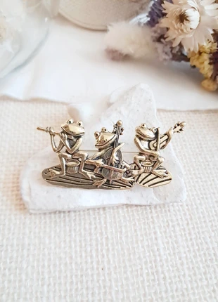 Broche grenouilles musiciennes, marke: Animal, zustand: Sehr gut, 9,00 €, 10,15 € beinhaltet Vinted-Käuferschutz Pro
