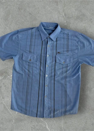 Chemise à manches courtes Vintage Y2K - Coton Bleu - L, marque: Vintage Dressing, état: Très bon état, taille: L, 11,00 €, 12,25 € Protection acheteurs incluse