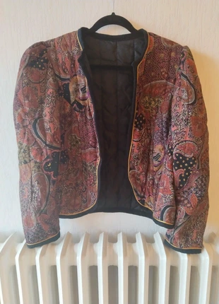 Veste vintage sans fermeture – Motif fleurs, brand: Vintage Dressing, condizioni: Ottime, taglia: L / IT 44 / EU 40, €20.00, €21.70 include la Protezione acquisti