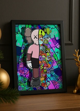 Cadre Premium kaws 3 13x18, marque: Kaws, état: Neuf avec étiquette, 12,90 €, 14,25 € Protection acheteurs (Pro) incluse