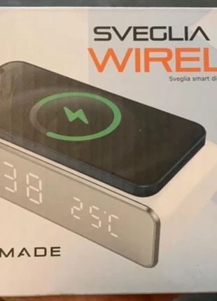 Sveglia Smart Wireless, brand: Techmade, condizioni: Nuovo con cartellino, €15.00, €16.45 include la Protezione acquisti