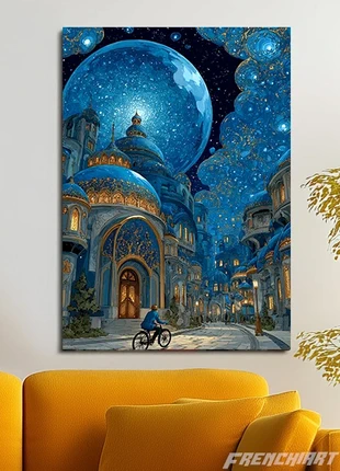 Poster métallique 30cm x 42cm Ville Nuit + aimant mural fourni., marque: Art, état: Très bon état, 29,10 €, 31,26 € Protection acheteurs (Pro) incluse